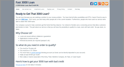 Desktop Screenshot of fast3000loan.com