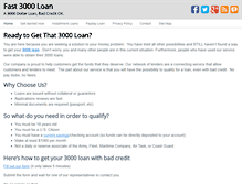 Tablet Screenshot of fast3000loan.com